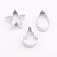 thumbnail image 3 of 3pcs/set Nasturtium Stainless Steel Cookie Cutter Fondant Cutter Sugercraft Decorating Mold Chocolate Sugercraft Decorating Tools Mold 3D Flower Biscuit Maker, 3 of 7