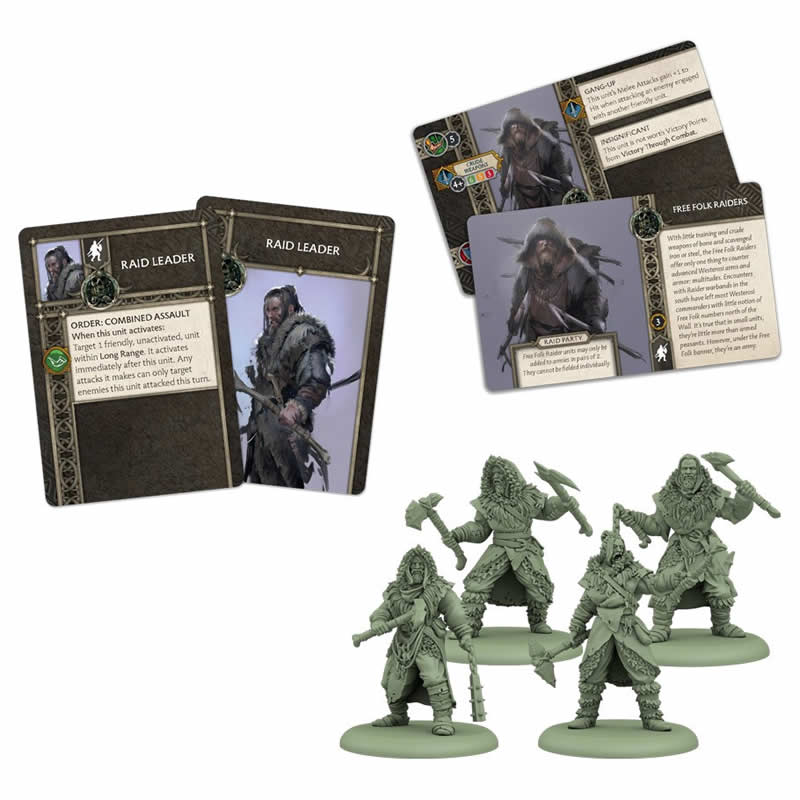 A Song of Ice and Fire: Tabletop Miniatures Game Free Folk Raiders Unit Box, by CMON - image 2 of 7