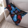 thumbnail image 4 of American Football Cool Sport Ball Throw Blanket Soft Bed Bedding Warm Cozy Plush Flannel Fleece Blankets Gifts for Kids Boys Teens, Sofa Couch Bedroom Home Decor, 40X50, 4 of 6
