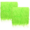 thumbnail image 3 of 9.8x9.8In Soft Faux Fur Fluffy Fabric,4Pcs Green Square Plush Precut Fluffy Cloth for DIY Decor,Christmas Costume Decor for Home,School, 3 of 6