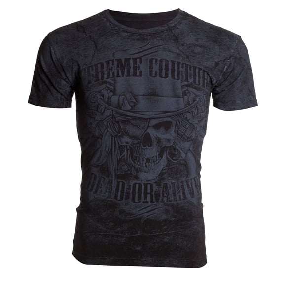 XTREME COUTURE Men's Short Sleeve DEAD OR ALIVE Crewneck T-Shirt