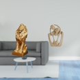 thumbnail image 2 of Escultura de resina de león majestuoso y pareja abstracta. Figura decorativa para oficina, hogar, estantería, cafetería, escritorio. Ideal como regalo, 2 of 8