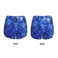 thumbnail image 5 of Picia Blurred Star Snow Christmas Pattern Women's 2 in 1 Athletic Running Shorts High Waisted Workout Casual Gym Sweat Shorts with Comfy Liner Zipper Pockets-Medium, 5 of 9