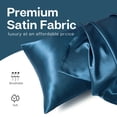 thumbnail image 4 of MR&HM Satin Pillow Case, 2 Pack Satin King Silky Pillowcase for Hair and Skin, Satin Pillowcase Set of 2, 20x40, Teal, 4 of 7