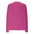 thumbnail image 5 of VISALY Cropped Cardigan Long Sleeve Cardigan Womens Autumn Spring Summer Casual Solid V Neck Elegant Cardigan Tops Open Front Cardigan Thin Cardigans Lightweight Hot Pink M, 5 of 6