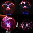 thumbnail image 2 of SAYFUT Magic Plasma Ball Lamp Light Touch Sensitive Nebula Sphere Globe Novelty Toy, USB or Battery Powered, 2 of 6