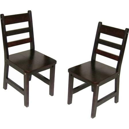 Lipper Kids Chairs  Set of 2  Espresso Finish  Espresso