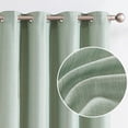 thumbnail image 1 of Cortinas Jinchan 244 cm Textura de Lino 2 Paneles Verde, 1 of 6