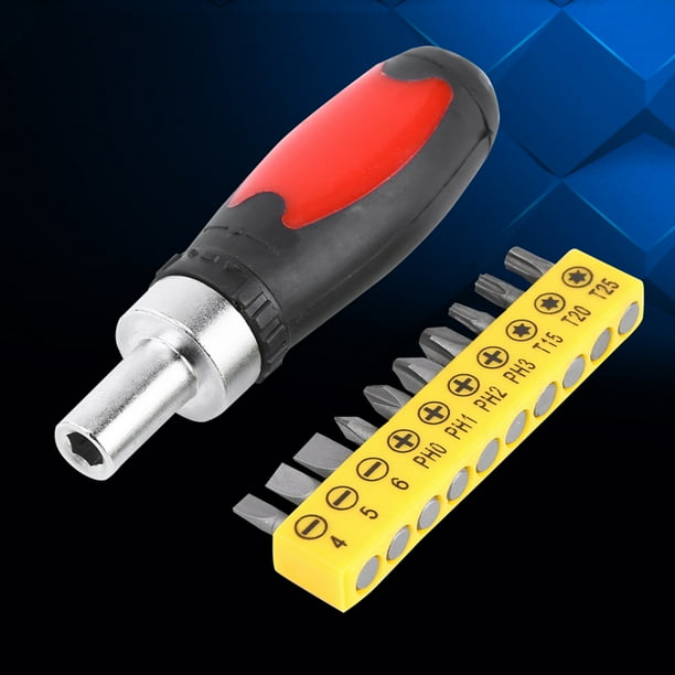 Interchangeable Screwdriver Screwdriver Bits Manual Screw Driver With 10pcs Interchangeable Screwdriver Bits Slot Star Shape Drive Manual Screwdriver