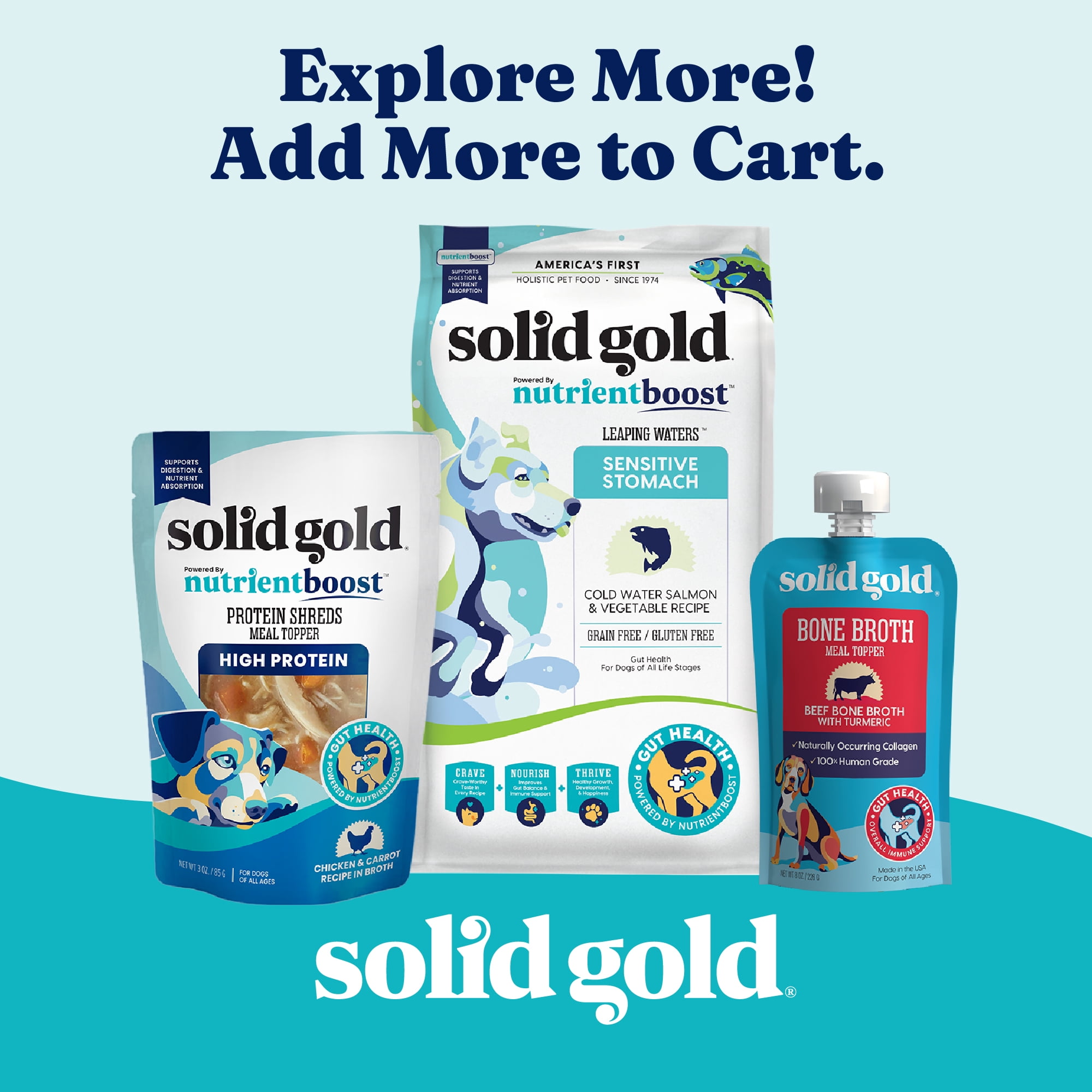 Solid Gold Homestyle Meals, Meal Topper for Dogs to Support Skin & Coat, Chicken & Rice Recipe, 9oz Pouch