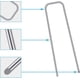 thumbnail image 2 of Estacas de Jardín Galvanizadas en Forma de U 100 Piezas, Ideales para Jardinería, Paños de Abono, Cercas y Redes, Anclajes de Tierra Multiusos, 150 * 25 mm, Ø3 mm, 2 of 5