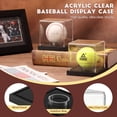 thumbnail image 3 of Vitrina de béisbol JupDec con base de madera acrílica transparente, paquete de 2, 3 of 7