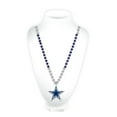 thumbnail image 2 of Dallas Cowboys Mardi Gras Beads with Medallion, 2 of 2