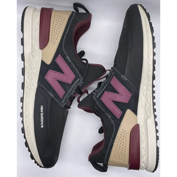 New Balance 574 Sport Decon Black Burgundy MS574DTY Size 12 D NWOB Lifestyle