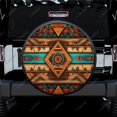 thumbnail image 1 of Housse de Roue de Rechange Universelle en Polyester Colorée Abstraite pour Remorque RV SUV Camion Campeur, 1 of 5