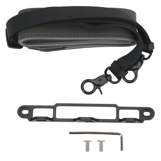 Correa de cuello de cuero PU con control remoto ajustable con soporte de aleación de aluminio para Mini3Pro RC con pantalla
