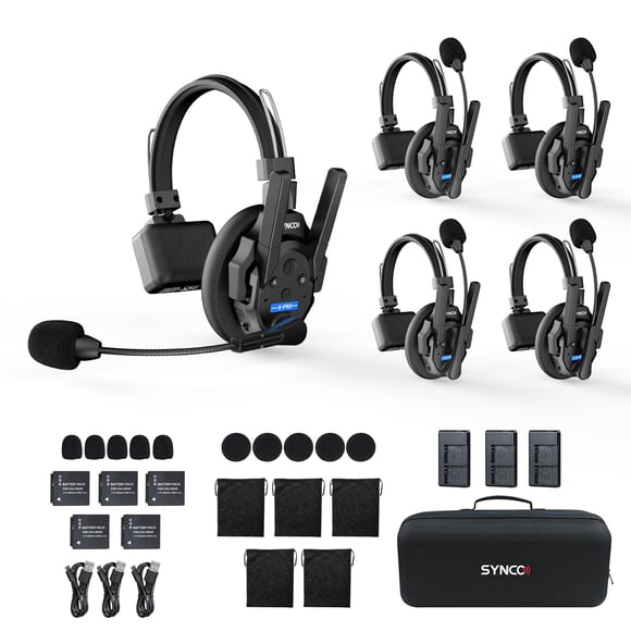 Intercomunicador Inalámbrico SYNCO XTALK XPRO5 Alcance 500m para 5 Personas