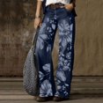 thumbnail image 4 of Gubotare Plus Size Jeans Women Wide Leg Jeans High Waist Baggy Jeans Bootcut Jeans (BU3,S), 4 of 5
