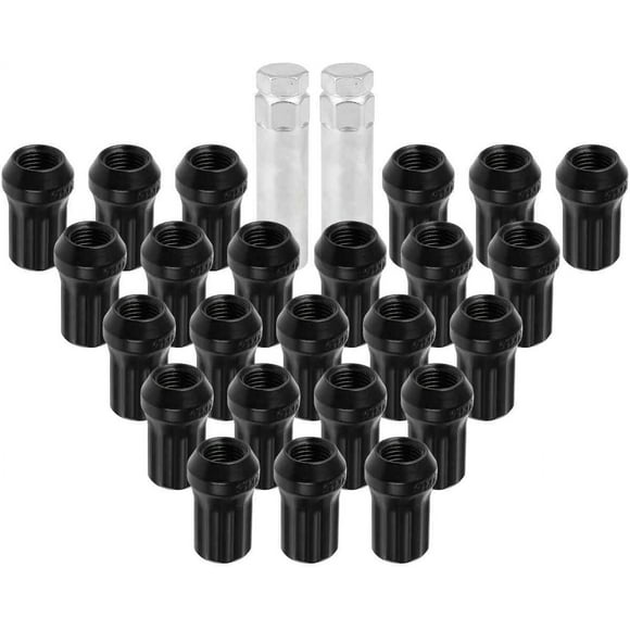 Buick Honda Jeep Chevy Black wheel nuts for