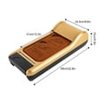 thumbnail image 2 of Miumaeov Shoe Film Machine Automatic Shoe Cover Dispenser Portable Disposable Overshoe Dispenser with 1 Roll of Film for Home Office Brown, 2 of 15