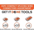 thumbnail image 3 of Wago 221 Series 35pc Compact Splicing Wire Connector Assortment with Case, 3 of 5