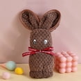 thumbnail image 2 of Tyidzon Easter Bunny Hand Towels, Premium Soft Towels for Bathroom, Rabbits Shaped Face Towels for Easter Gifts Wedding Baby Shower(Coffee, 14x30"), 2 of 3