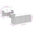 thumbnail image 2 of vidaXL Garden Sofa Set Beige, Cream White, 2 of 4