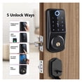 thumbnail image 4 of Door Lock, Tuya APP Smart Remote Control Fingerprint Biometrics Password Card Code Deadbolt Automatic Latch Lock ,Easy to Install, 4 of 7