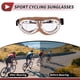 thumbnail image 3 of Gafas de montar para motocicleta plegables de PC PU esponja para motocross y ATV, lente transparente, marco marrón, 3 of 6