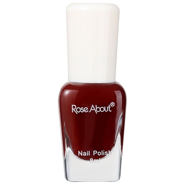Esmalte de uñas a base de agua, desgarrable, para hornear, sin olor, brillante, con lentejuelas, para realzar las uñas (8 ml)