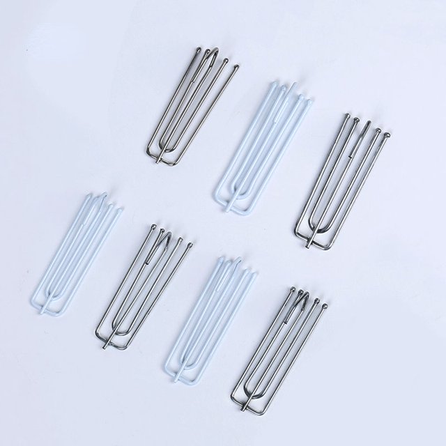 Venta al por mayor, accesorios para cortinas, gancho adhesivo de cuatro garras de acero inoxidable, ganchos para barra de cortina Sincero Hogar