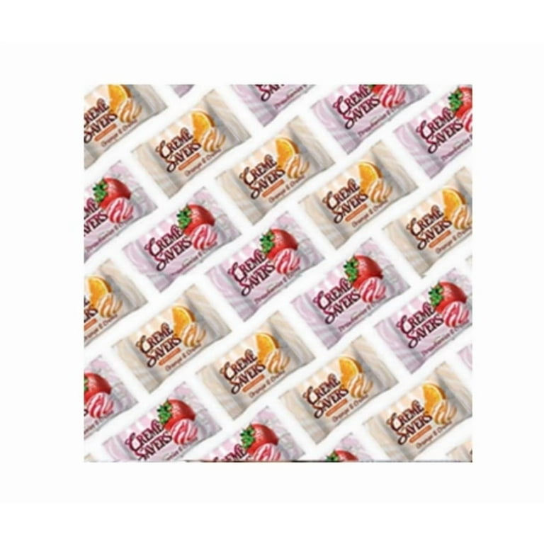 Creme Savers, Hard Candy, 2 Pack, Strawberry and Orange Cream