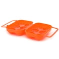 thumbnail image 1 of Contenedor portátil de plástico para 6 huevos de camping para exteriores, caja de almacenamiento con asa, 1 of 5