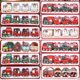 thumbnail image 2 of Tren de Navidad de madera pintada a mano, mini tren de Navidad de plástico, adornos navideños, adornos para fiestas, adornos de mesa de Navidad, 2 of 5