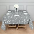 thumbnail image 3 of Floral 52" Square Waterproof Tablecloth, Floral Print Polyester Table Cover, 3 of 6