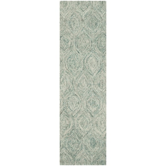 SAFAVIEH Ikat IKT631A Handmade Ivory / Sea Blue Rug