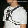 thumbnail image 3 of Running Vest Phone Holder Jogger Phone Holder Reflective Running Chest Pouches, 3 of 11