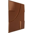thumbnail image 2 of 19 5/8"W x 19 5/8"H Nestor EnduraWall Decorative 3D Wall Panel, Bright Coat Copper (Covers 2.67 Sq. Ft.), 2 of 6