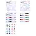 thumbnail image 6 of Soumake 20 Pairs Women Ear Studs Set Shiny Cubic Zirconia Exquisite Concise Shining Multi-Color Decorative Stainless No Harm Zirconia Women Earrings Set for Daily Wear, 6 of 8