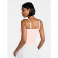 thumbnail image 3 of No Boundaries Textured V-Neck Cami Top, Women's XXS-XXL, 3 of 5