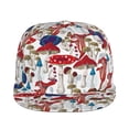 thumbnail image 2 of Balery Baseball Cap Flat Bill Hats for Men Adjustable Size for Running Workouts and Outdoor Activities All Seasons Dad Hat(Colorful Mushrooms (2) ), 2 of 9