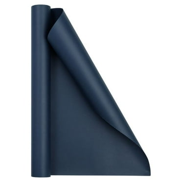 JAM Paper Matte Wrapping Paper, 26.3 Sq ft (17 in x 18 Ft), Cobalt Navy Blue, Roll 1 Pack