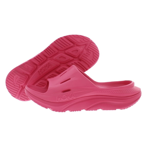 HOKA Ora Recovery Unisex Shoes Size 11, Color: Raspberry/Raspberry
