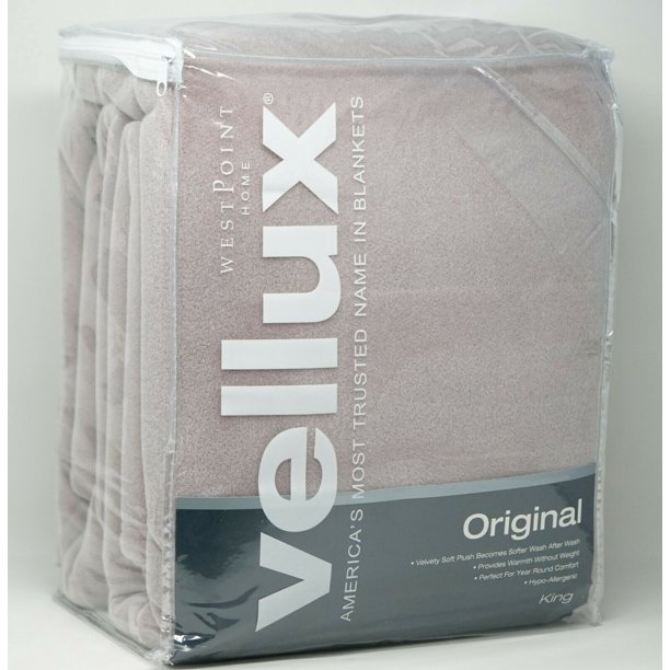 Vellux Solid Plush Velvety Lightweight Blanket KING Plum Rose