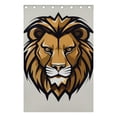 thumbnail image 4 of Lion Head Brown Black Out Curtains 84 Inch Length for Bedroom Living Room Windows 2 Panels Set, 4 of 6