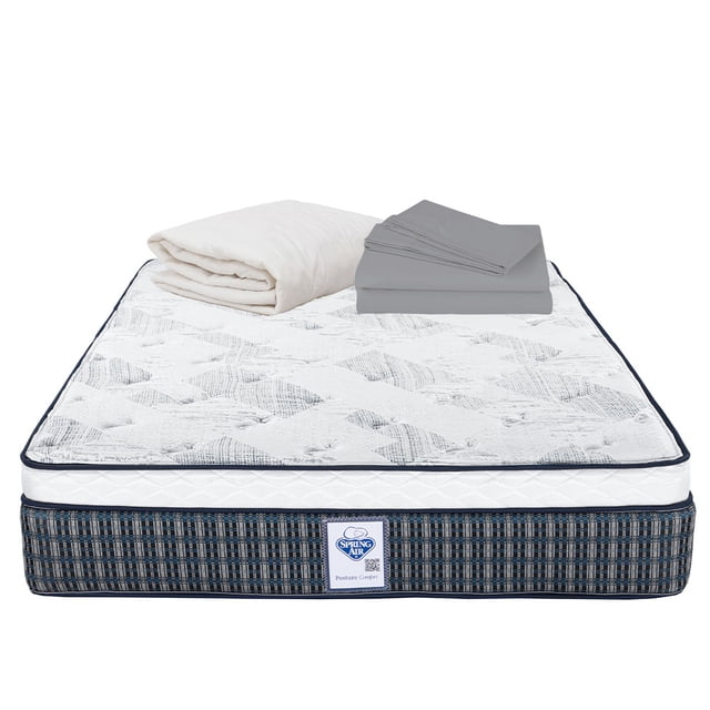 Colchón King Size Cardona Spring Air Protector de Colchón Sábanas Basic