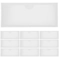 thumbnail image 1 of 10 bolsillos para etiquetas autoadhesivas, material transparente de PVC, resistente al agua, ideal para tarjetas de índice, tarjetas de visita y más, uso en oficinas, almacenes y aulas, 1 of 1