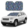 thumbnail image 4 of Bingfone Colorful Cartoon Shark Car Windshield Sunshade,Sun Foldable Sun Shield Sun Visor for Car - Small, 4 of 8