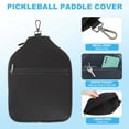thumbnail image 3 of Funda para pala de pickleball Uxcell 12.2x9.4 pulgadas, funda de neopreno con correa de transporte, negra, 3 of 7