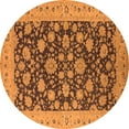 thumbnail image 1 of Ahgly Company Indoor Round Oriental Orange Industrial Area Rugs, 5' Round, 1 of 4